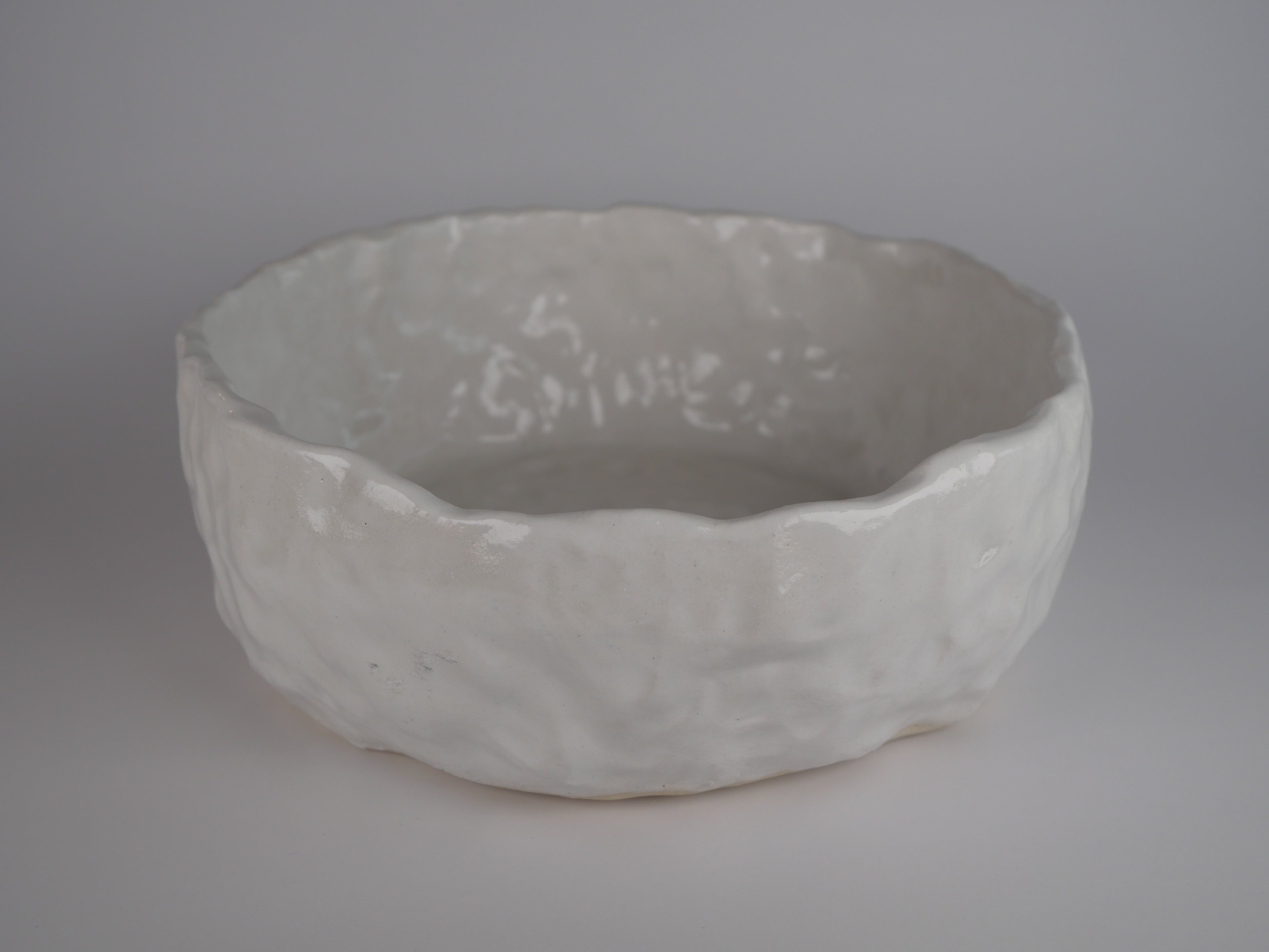 White Dimple Bowl Set