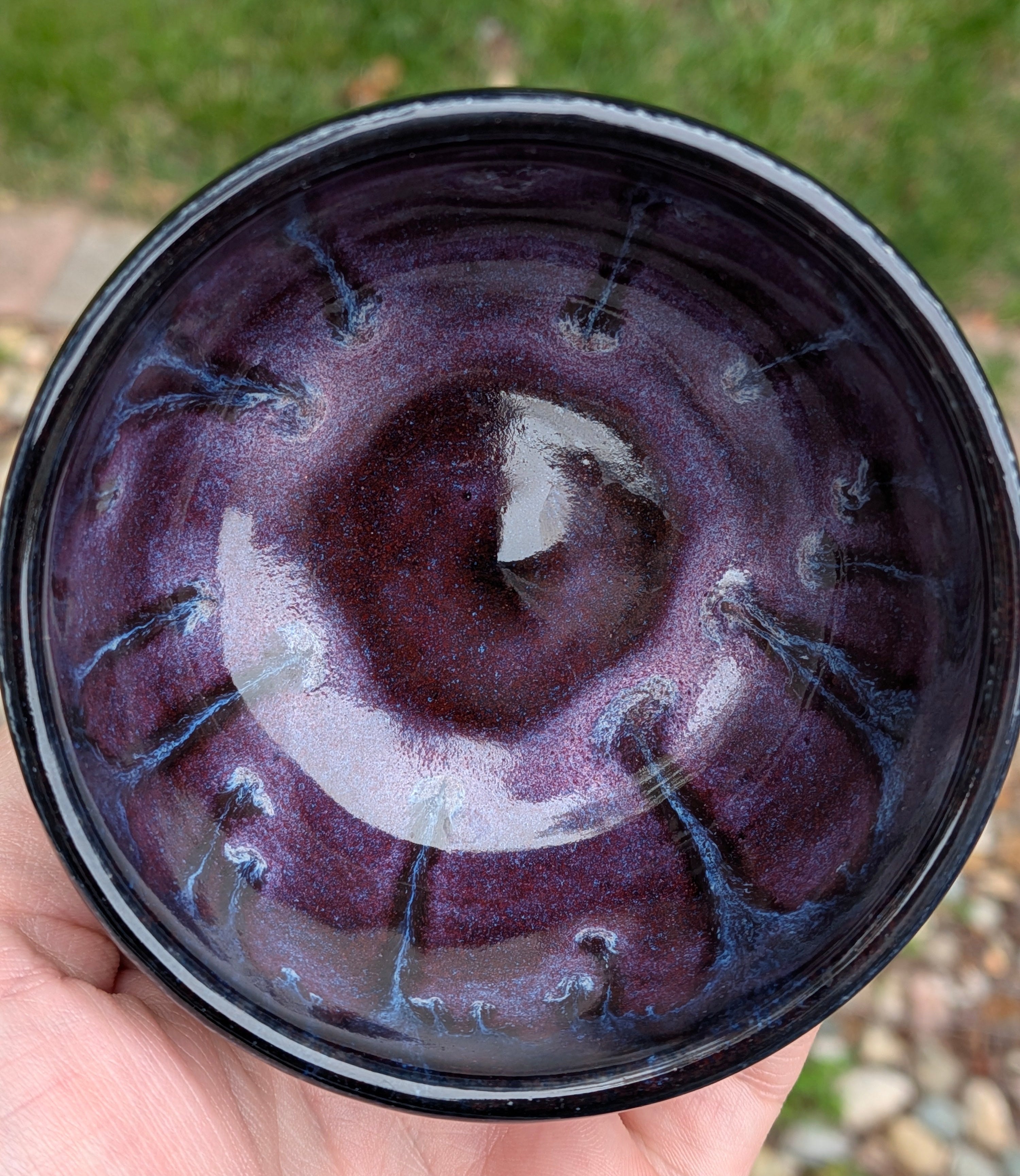 Dark Cosmic Purple Bowl