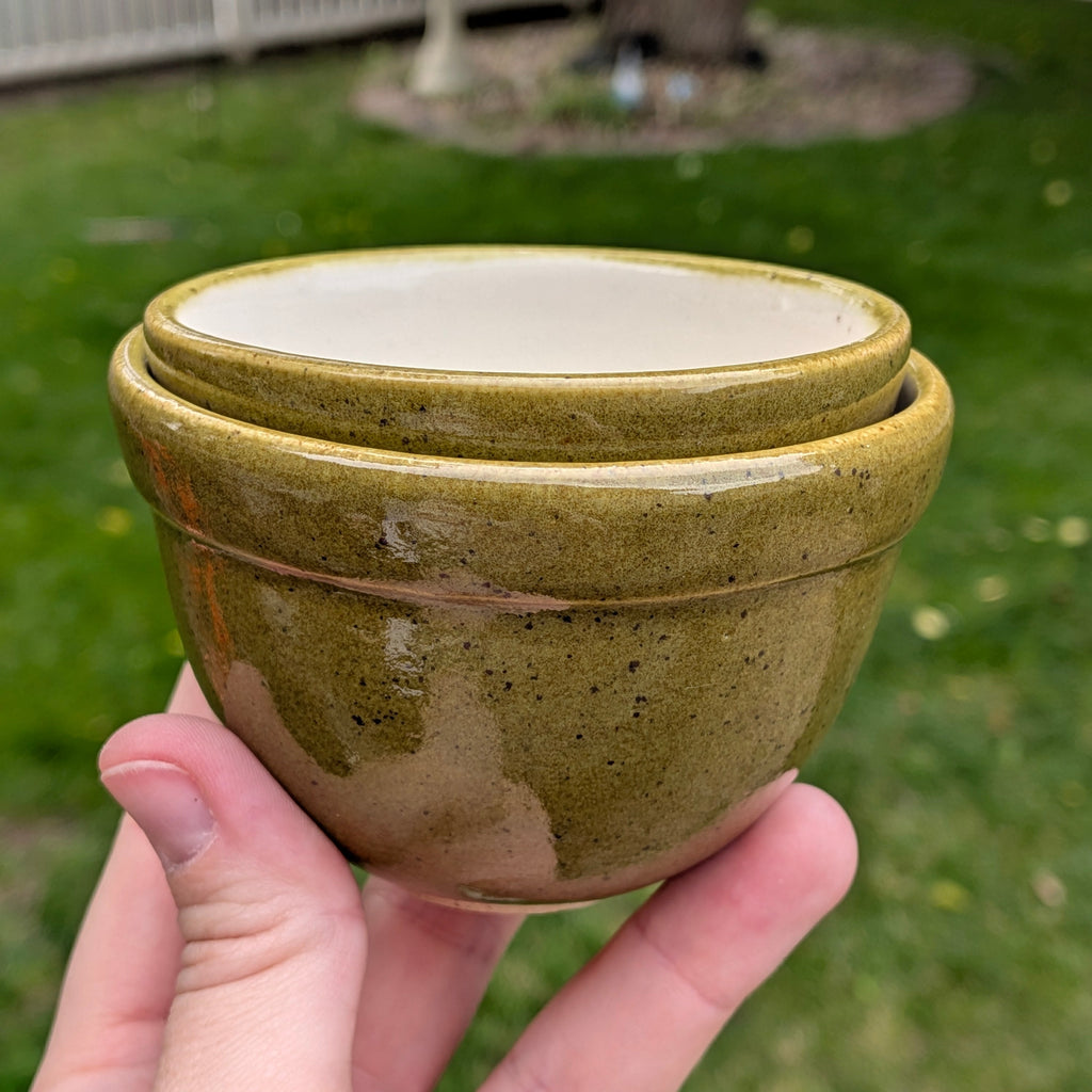 Speckle Olive Seasoning bowls