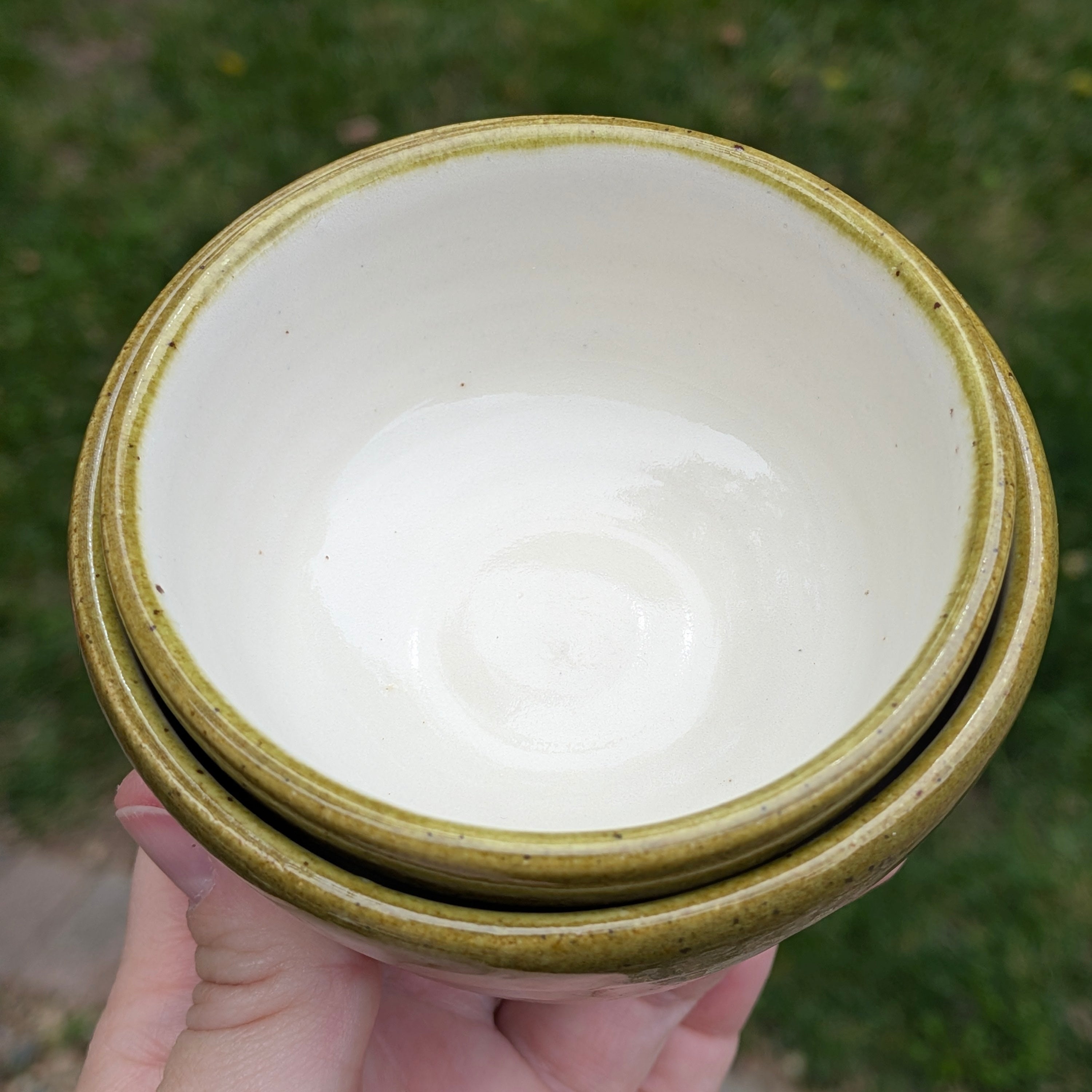 Speckle Olive Seasoning bowls