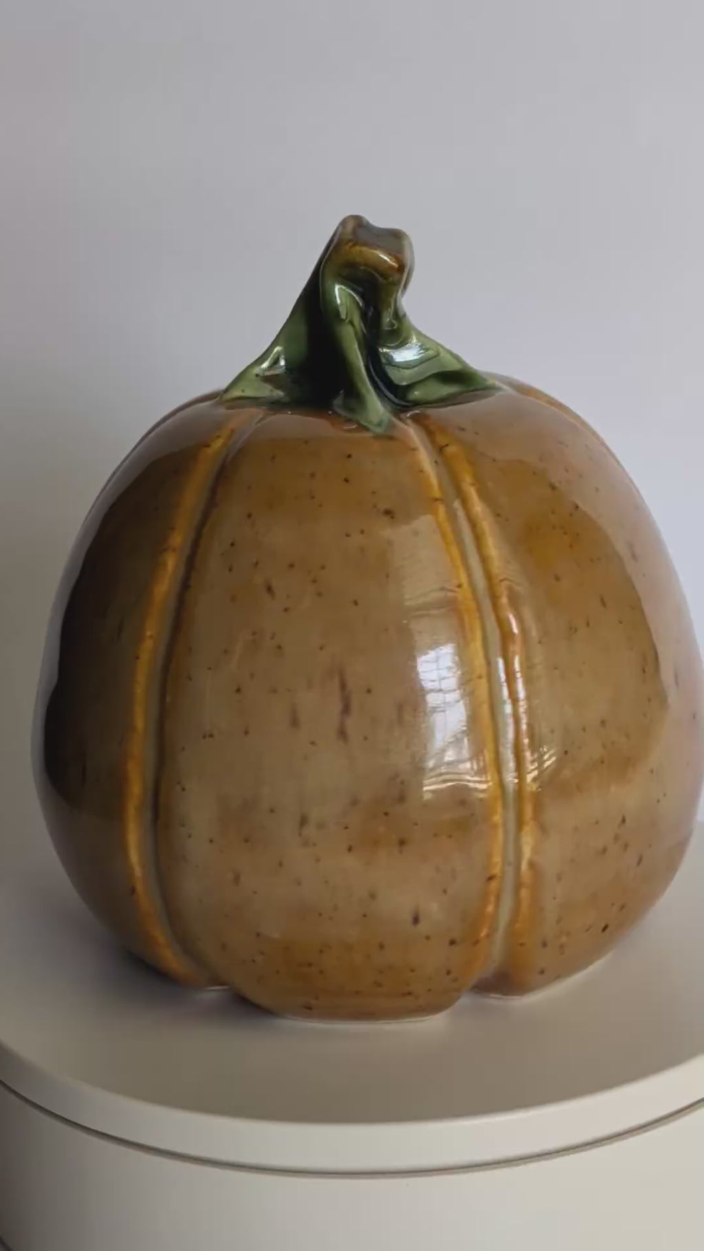 Large Mustard Yellow Pumpkin
