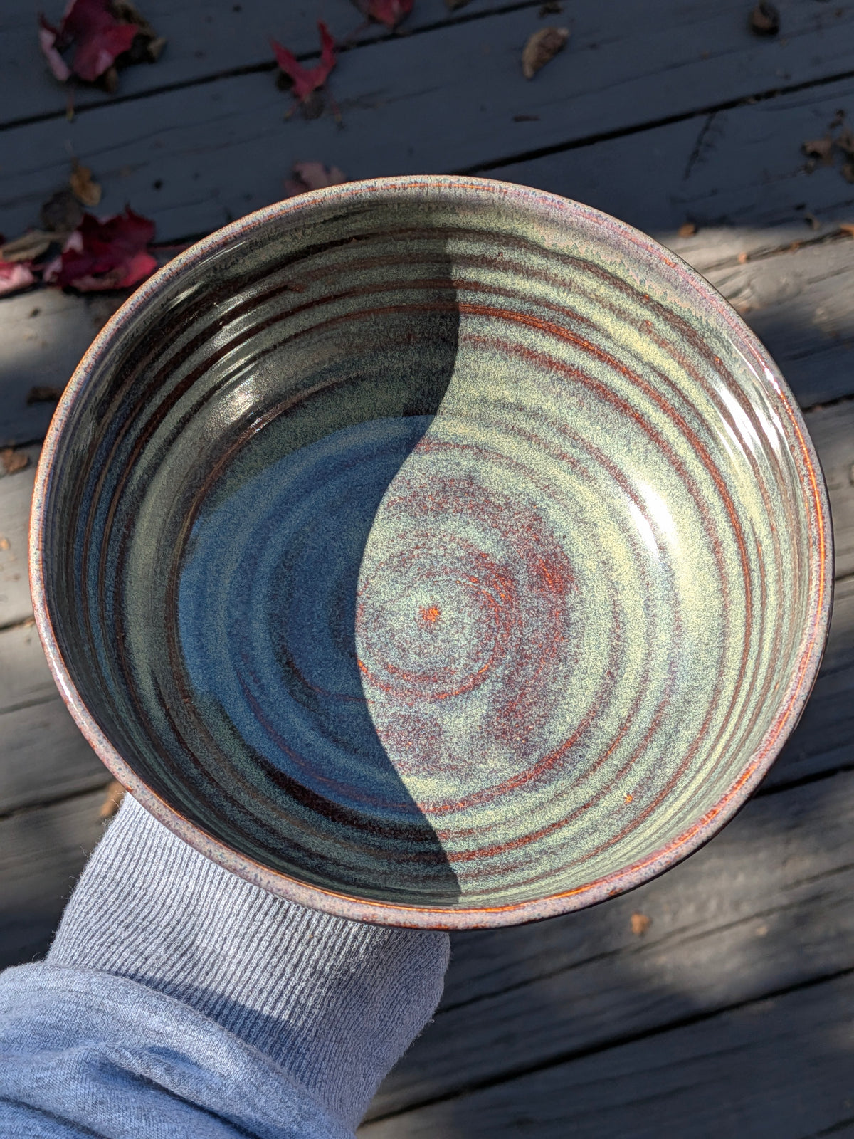Iron Luster Drip Bowl