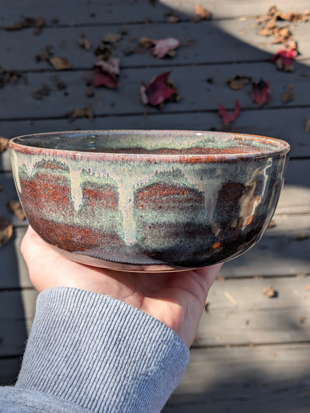 Iron Luster Drip Bowl