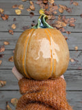 Large Mustard Yellow Pumpkin