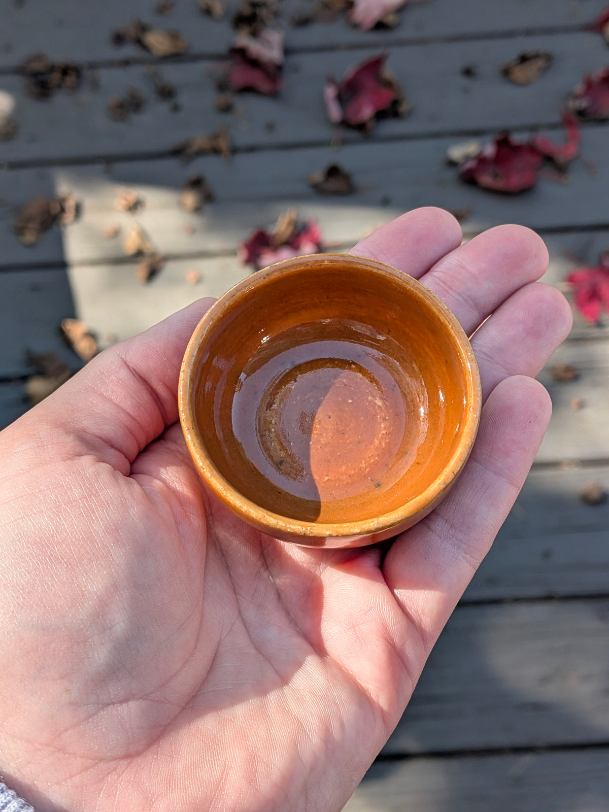 Tiny Pumpkin Orange Bowl