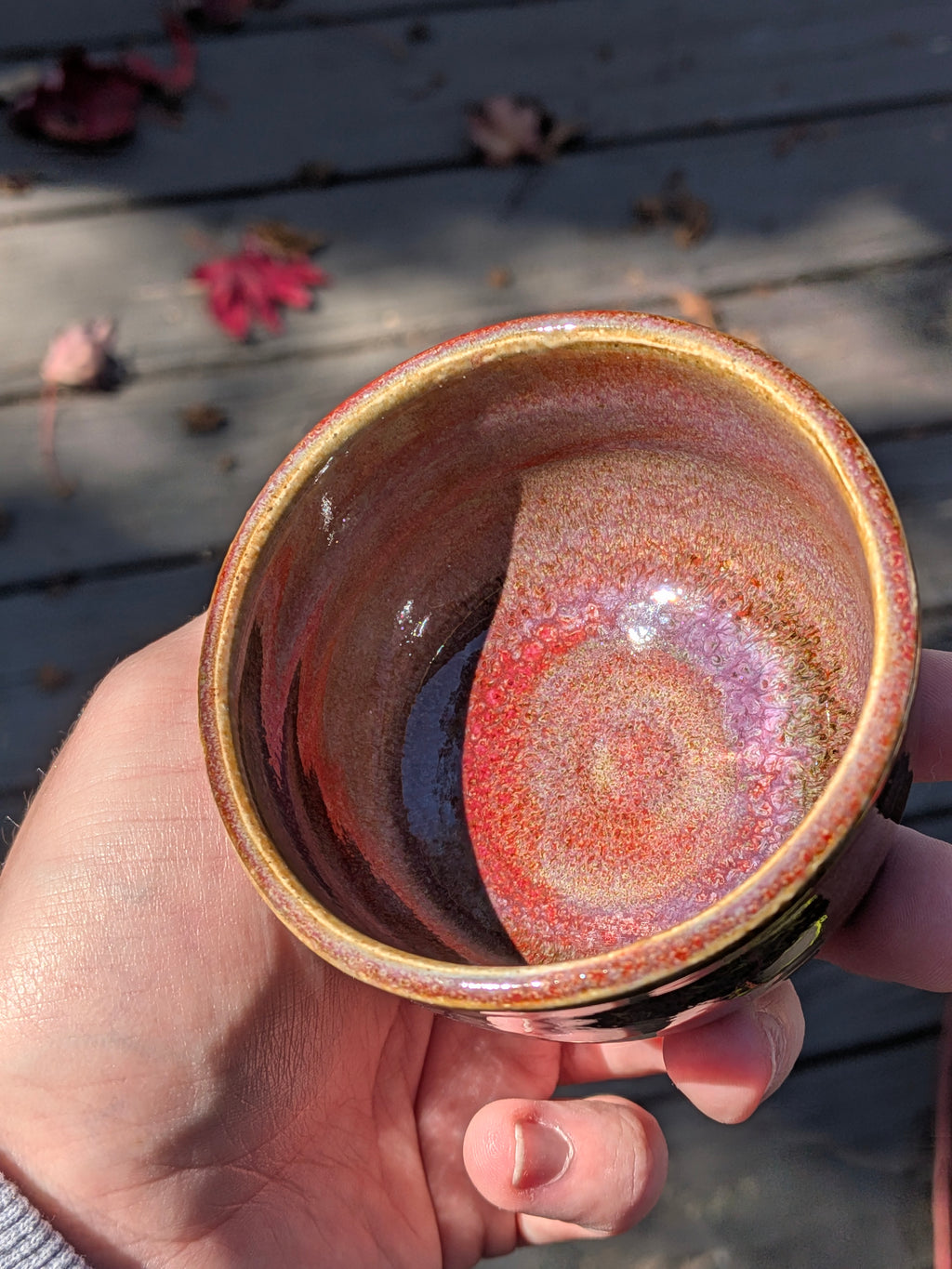 Small Autumn Red Bowl