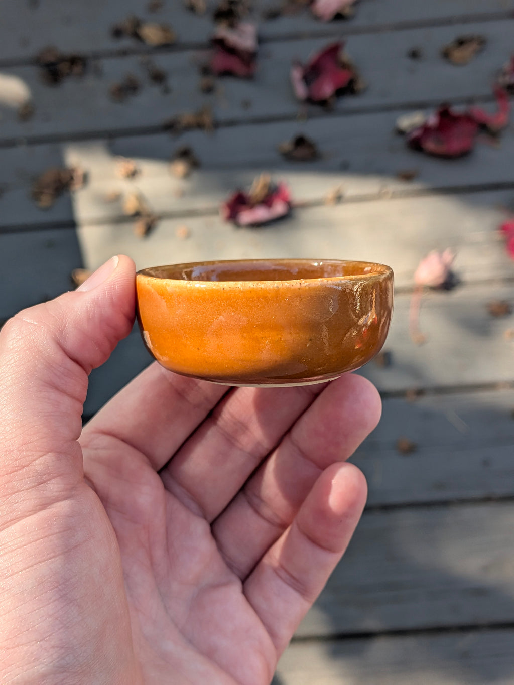 Tiny Pumpkin Orange Bowl